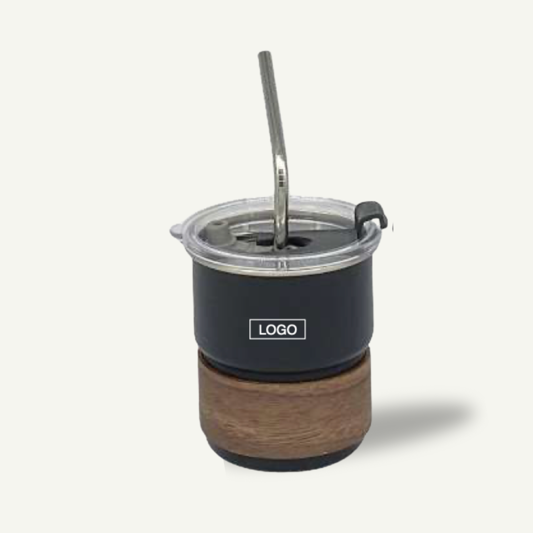 Tumbler with wood sleeve