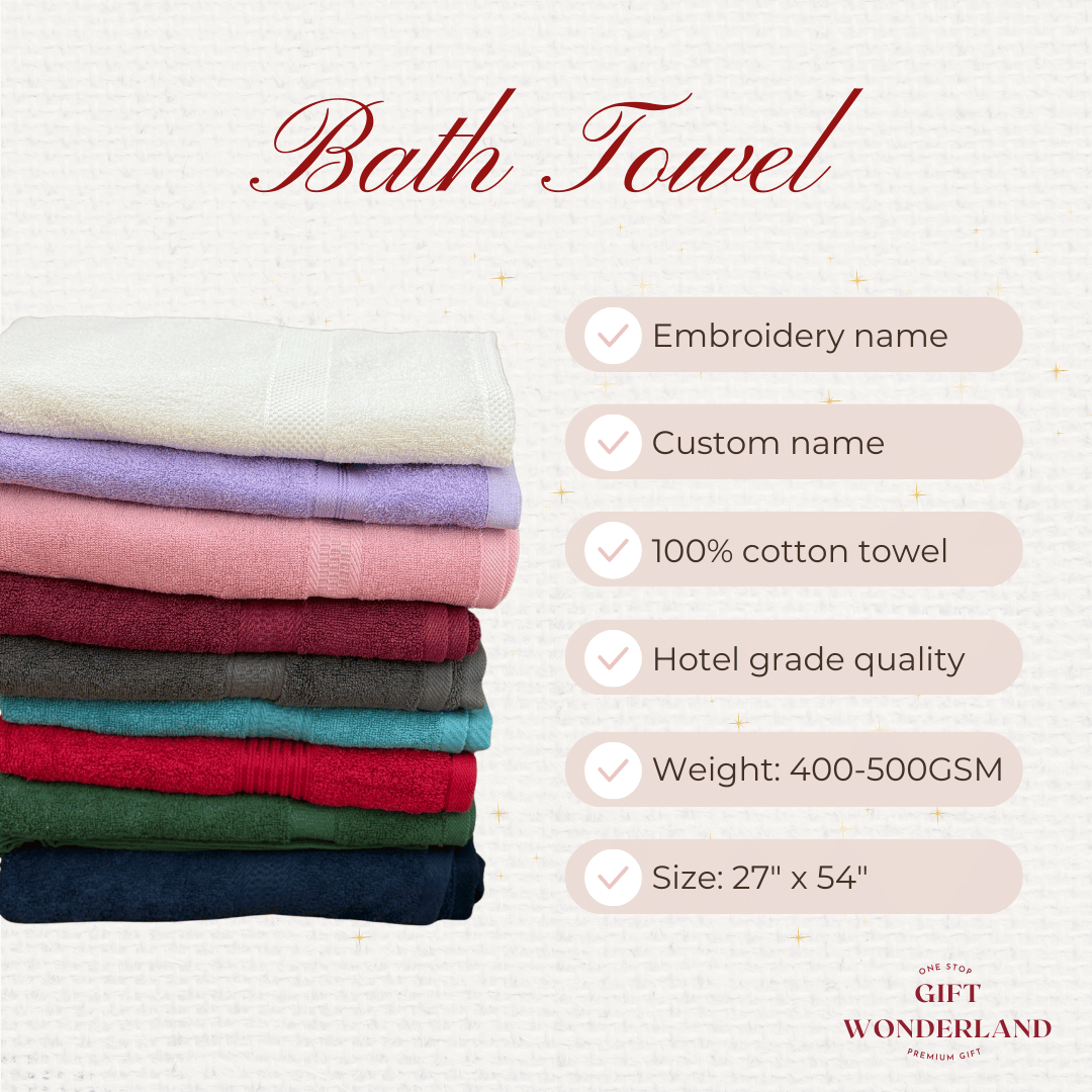 Bride/Groom Couple Towel (2Pcs)
