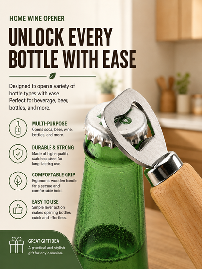 Wooden Bottle Opener